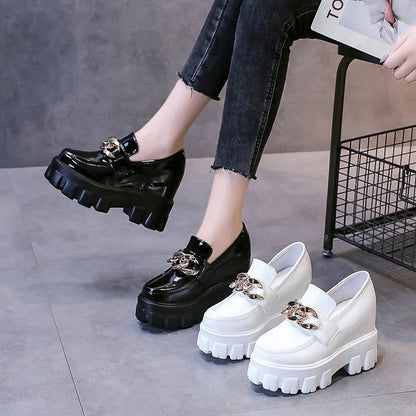 GlamRock Platform Chain Sandals - Spring/Summer High Heels for Women